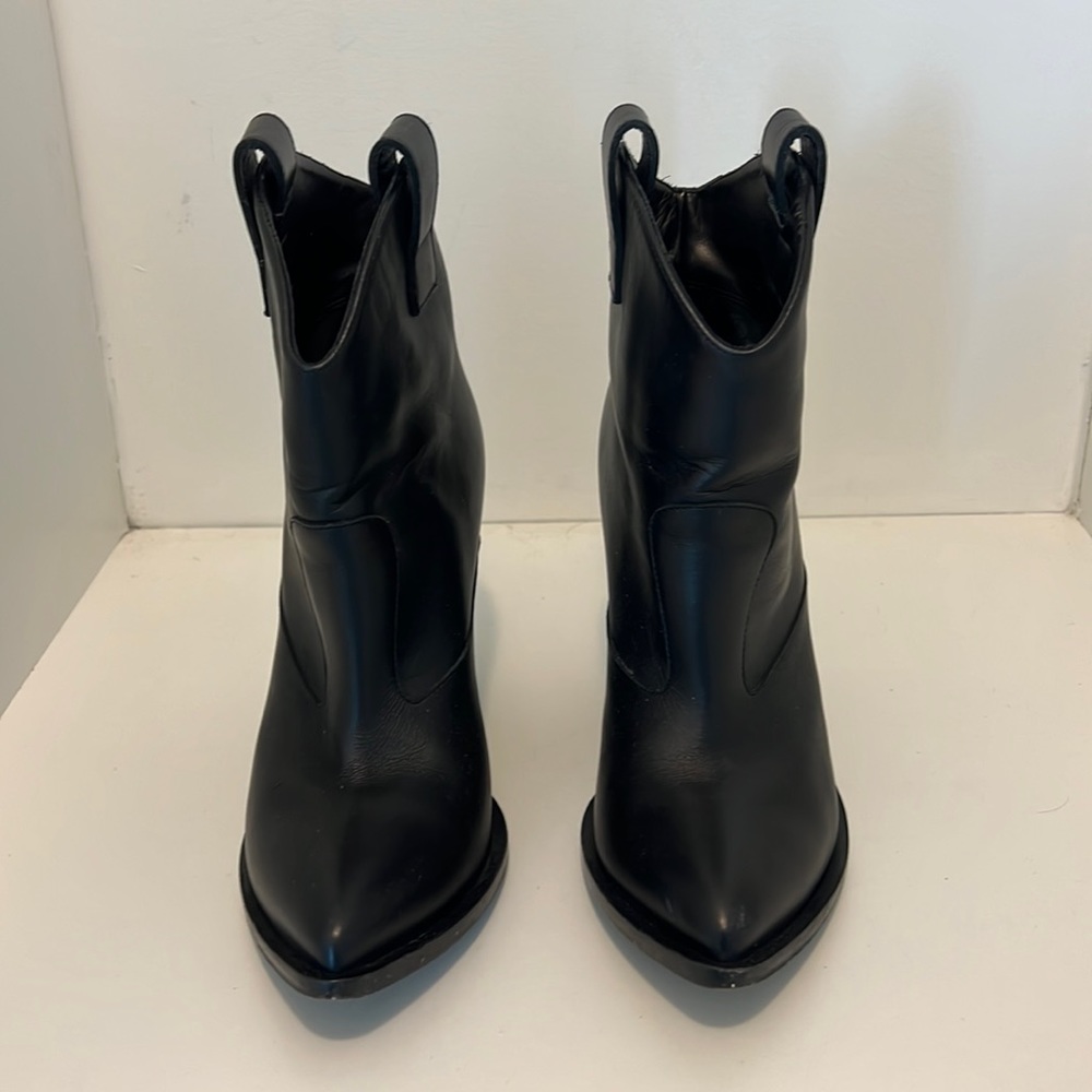 Super cute Zanotti wedged booties! Only worn once. Too small for me.